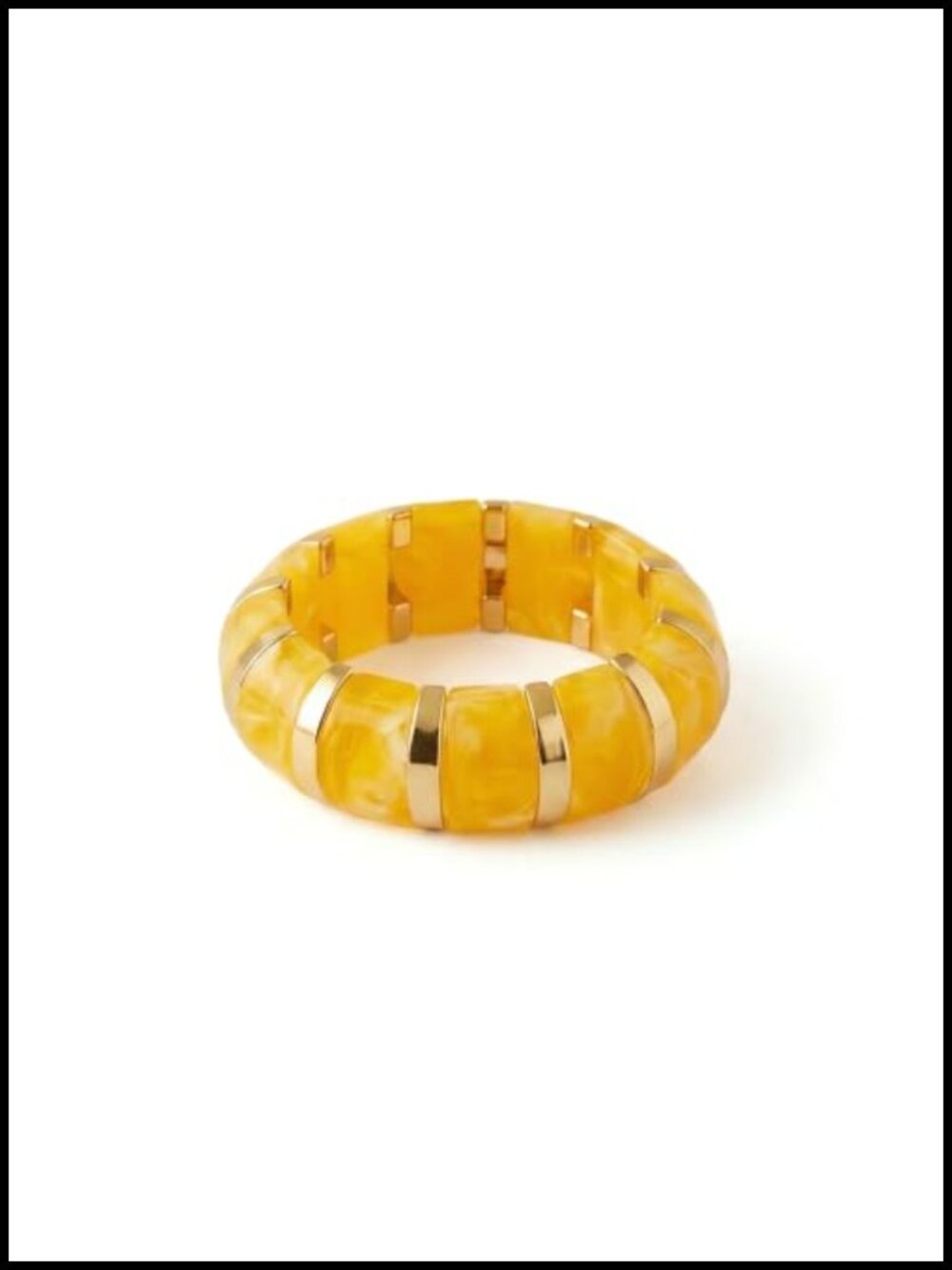 Chunky Acrylic Bracelet Women Wide Bangle Beaded Elastic Stretch